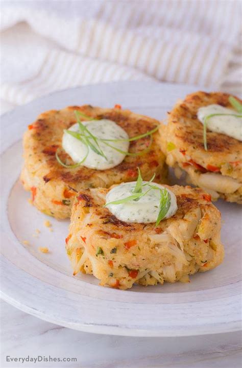baked-crab-cakes-with-basil-aioli-recipe-everyday-dishes image
