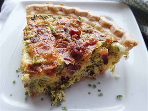 broccoli-bacon-quiche-with-cheese-savory-with-soul image