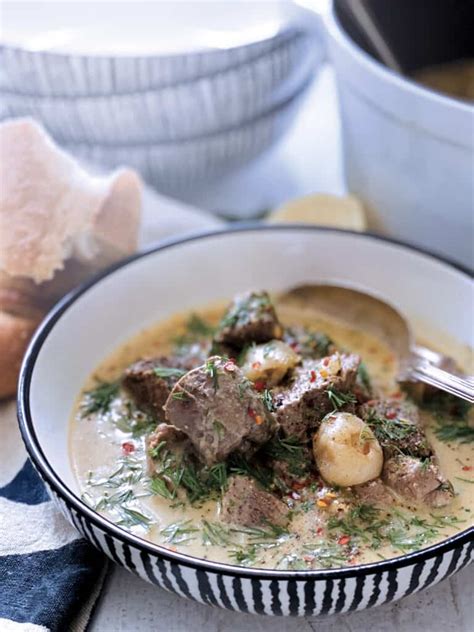 greek-lamb-stew-avgolemono-the-greek-foodie image