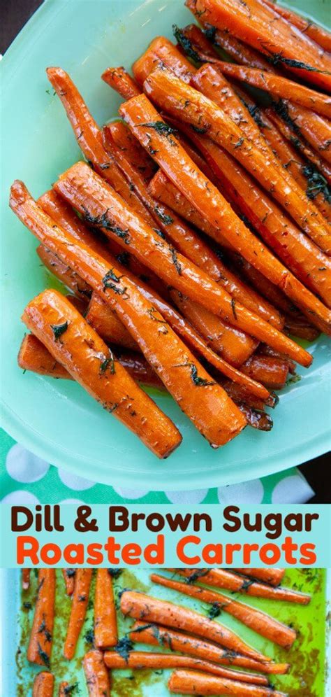 dill-brown-sugar-roasted-carrots-the-kitchen-magpie image
