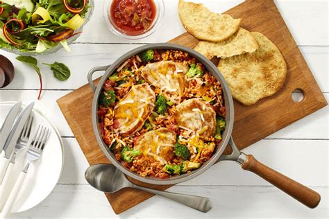 easy-skillet-salsa-pork-chops-and-rice-recipe-cook image