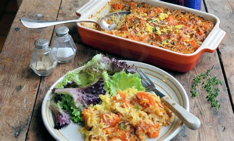easy-rice-bake-recipe-with-cheese-and-pumpkin image