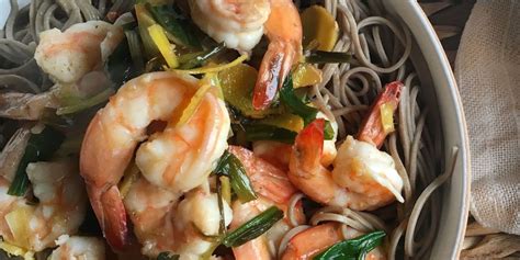 best-garlicky-shrimp-and-soba-noodles-recipe-delish image