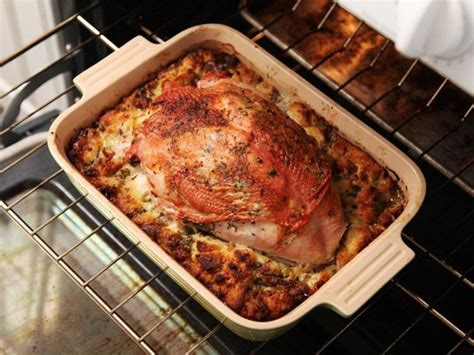 herb-roasted-turkey-breast-and-stuffing-thanksgiving-for-a-small image