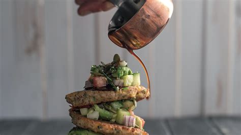 corn-fritters-with-avocado-salsa-recipe-food image