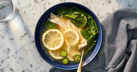 spicy-lemon-ginger-chicken-soup-recipe-purewow image
