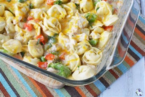 the-easiest-chicken-broccoli-bake-with-tortellini-ever image