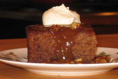 sticky-date-cake-with-toasted-pecan-toffee-sauce-and image