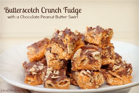 butterscotch-crunch-fudge-with-a-chocolate-peanut image