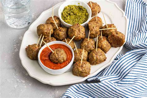 pesto-chicken-meatballs-recipe-simply image