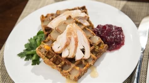 leftover-stuffing-waffles-recipe-today image