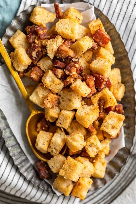 homemade-bacon-croutons-recipe-the-cookie-rookie image
