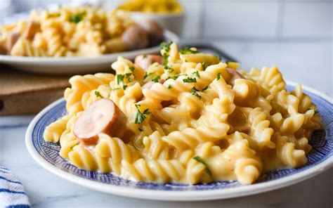 cheesy-smoked-sausage-pasta-30-minute-meal image