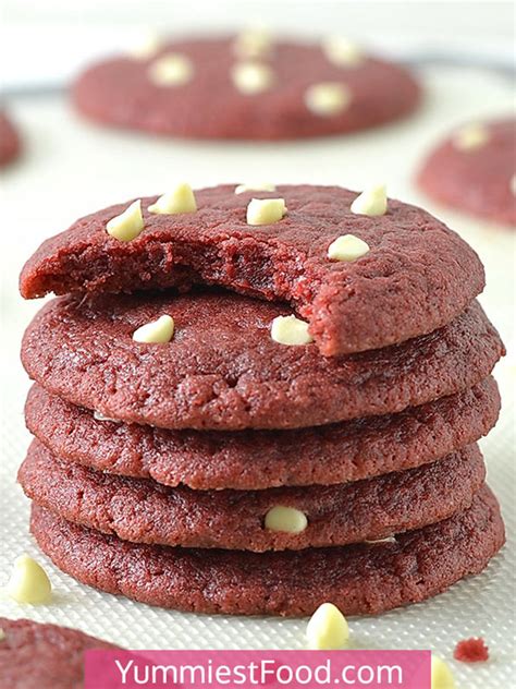 red-velvet-white-chocolate-chip-cookies-yummiest image
