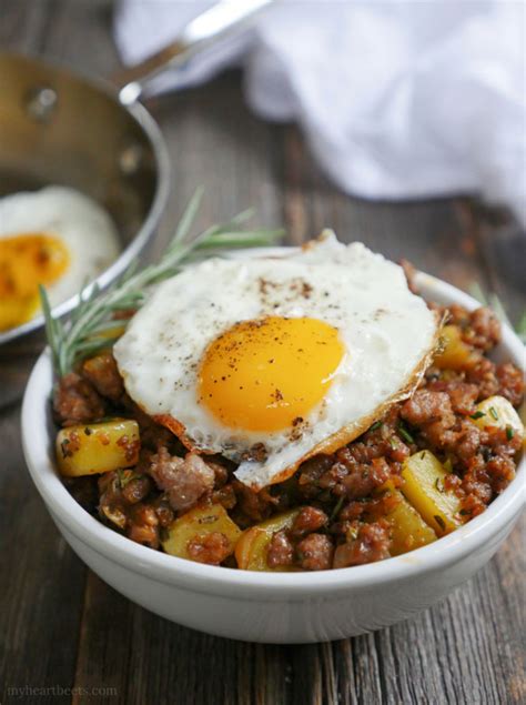 spicy-rosemary-sausage-and-potato-breakfast-hash image