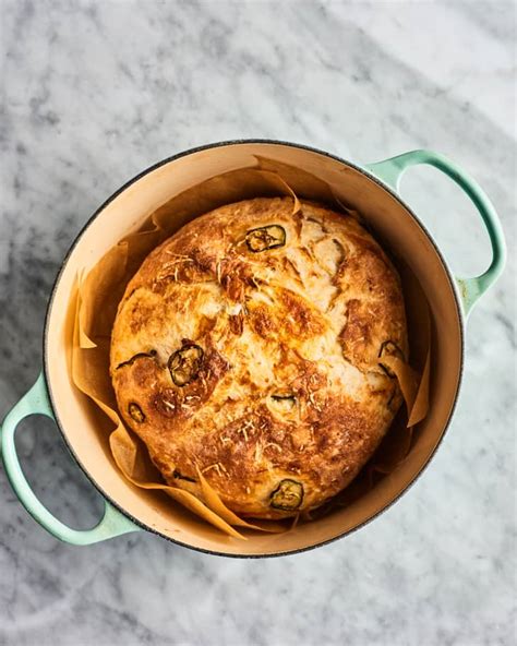 cheddar-and-jalapeo-no-knead-bread-kitchn image