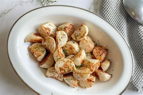 roasted-turnips-recipe-easy-with-herbs-kitchn image