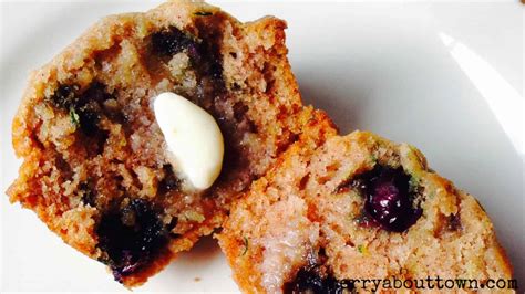 blueberry-zucchini-muffins-merry-about-town image