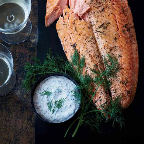 whole-wild-salmon-fillet-with-mustard-sauce image