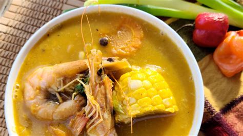 jamaican-seafood-corn-soup-a-hearty-affair-toronto image