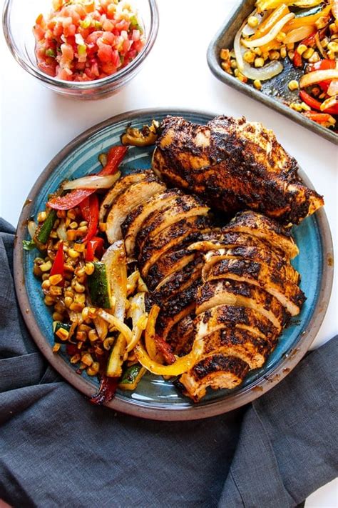 the-best-oven-baked-chicken-fajitas-layers-of image