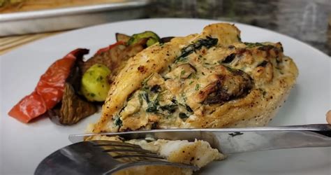 cheesy-mushroom-stuffed-chicken-recipe-recipesnet image