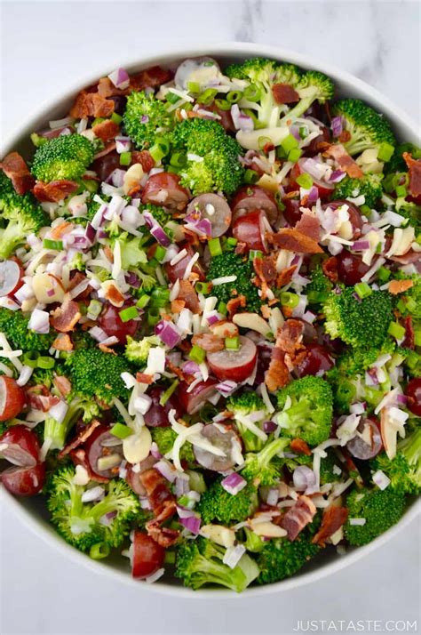 the-best-broccoli-salad-with-bacon-just-a-taste image