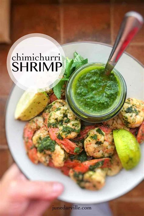 easy-chimichurri-shrimp-recipe-simple-tasty-good image
