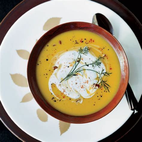 gingered-butternut-squash-soup-with-spicy-pecan-cream image