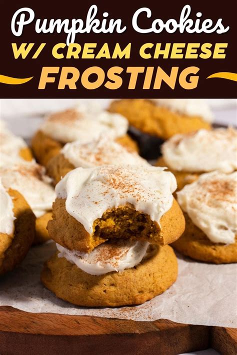 pumpkin-cookies-with-cream-cheese-frosting image