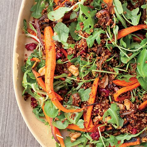 roasted-carrot-and-red-quinoa-salad-recipe-food-wine image