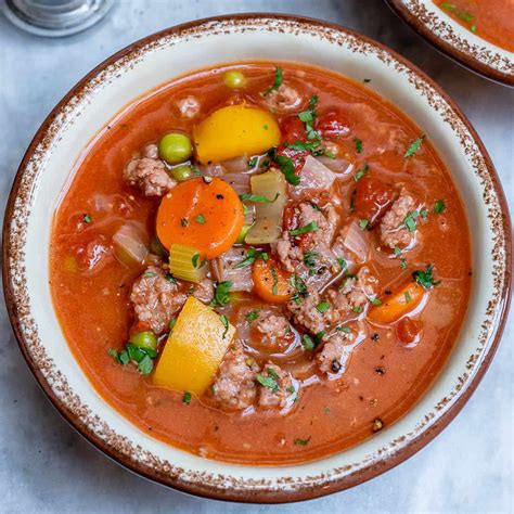 easy-hamburger-soup-recipe-healthy-fitness-meals image