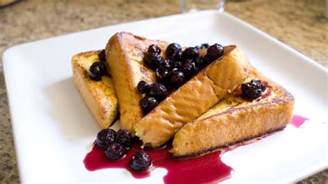 french-toast-with-homemade-blueberry-syrup image