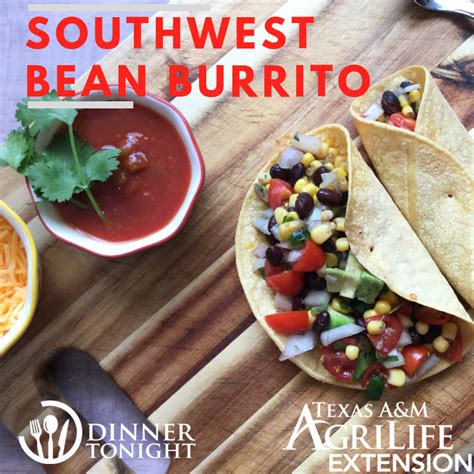 southwest-bean-burrito-dinner-tonight image
