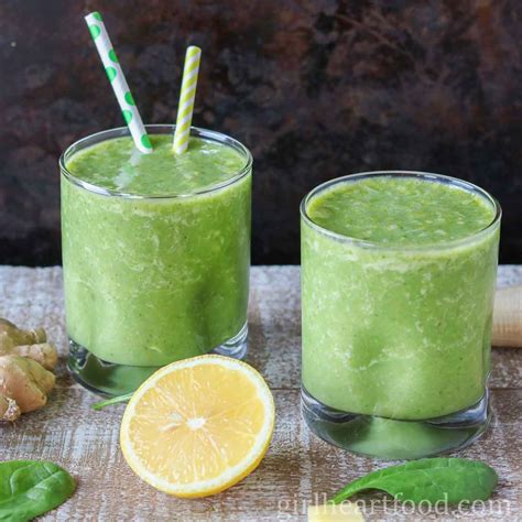 ginger-smoothie-with-spinach-girl-heart-food image