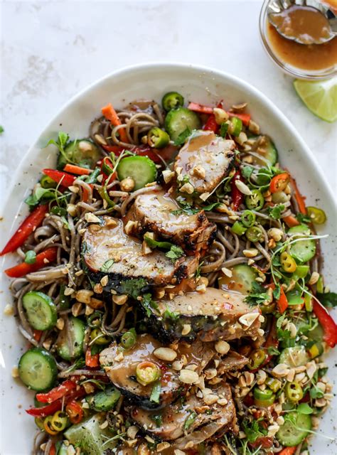 grilled-thai-pork-tenderloin-with-soba-noodle-salad image