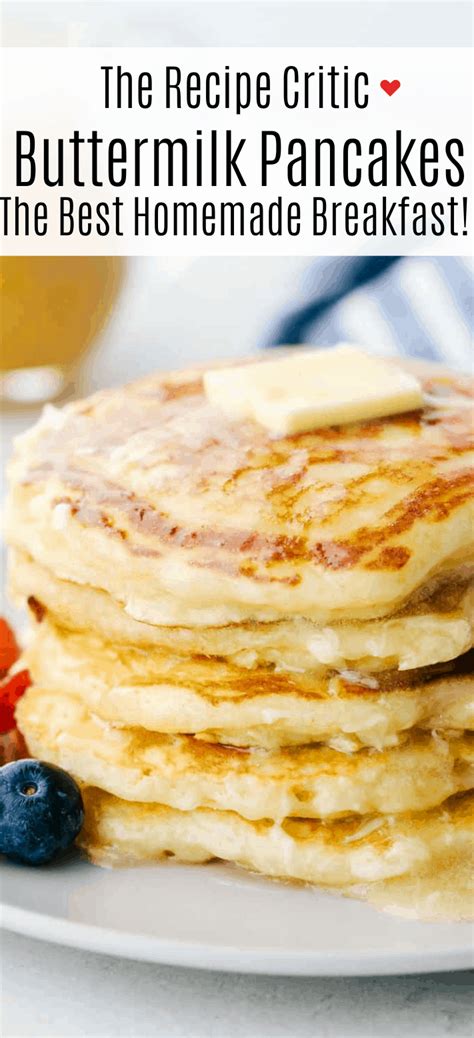 the-best-fluffy-homemade-buttermilk-pancakes-the image