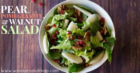 recipe-pear-pomegranate-walnut-salad-weed image