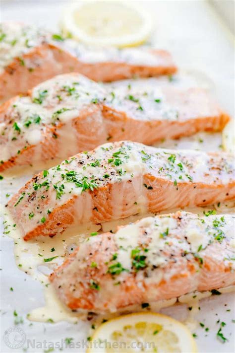 oven-baked-salmon-with-lemon-cream-sauce image
