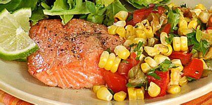 grilled-salmon-with-roasted-corn-relish-recipe-myrecipes image