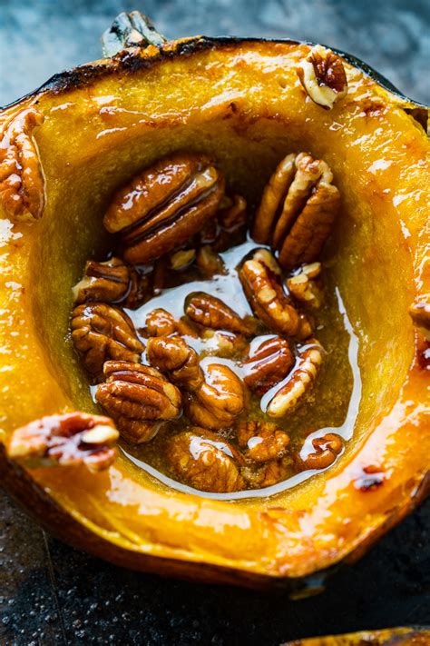 maple-pecan-roasted-acorn-squash-closet-cooking image