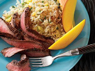 caribbean-flank-steak-with-coconut-rice-beef image