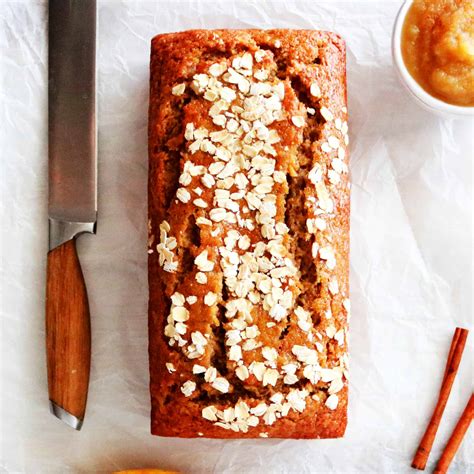 applesauce-banana-bread-low-fat-and-healthy-the image