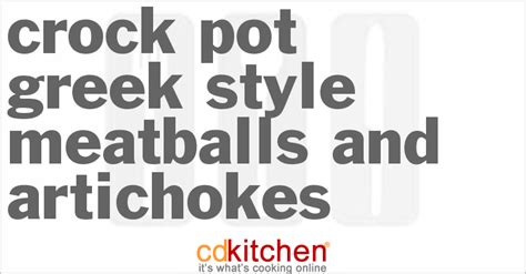 slow-cooker-greek-style-meatballs-and-artichokes image