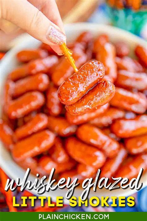 whiskey-glazed-little-smokies-only-6-ingredients image