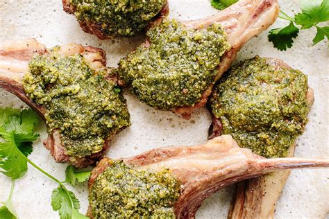 recipe-lamb-chops-with-pesto-croute-the-kitchn image