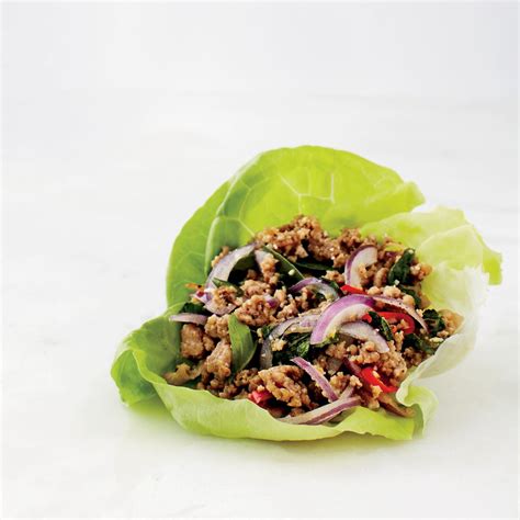 pork-larb-lettuce-wrap-recipe-ryan-lowder-food-wine image