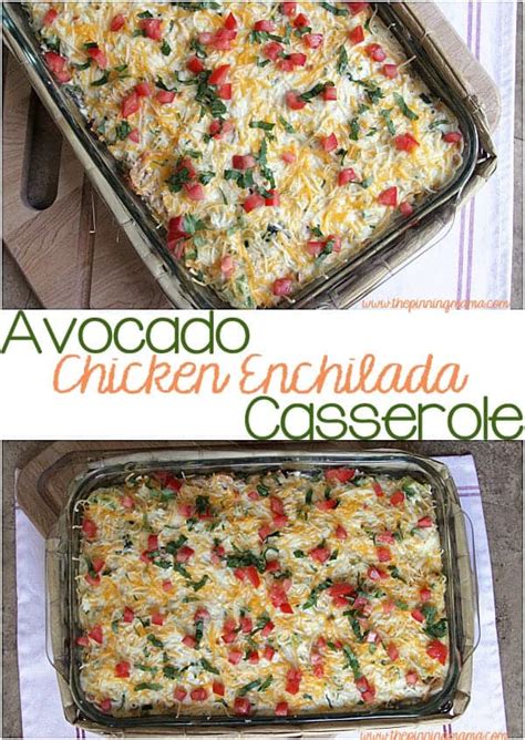 avocado-chicken-enchilada-casserole-the-pinning image