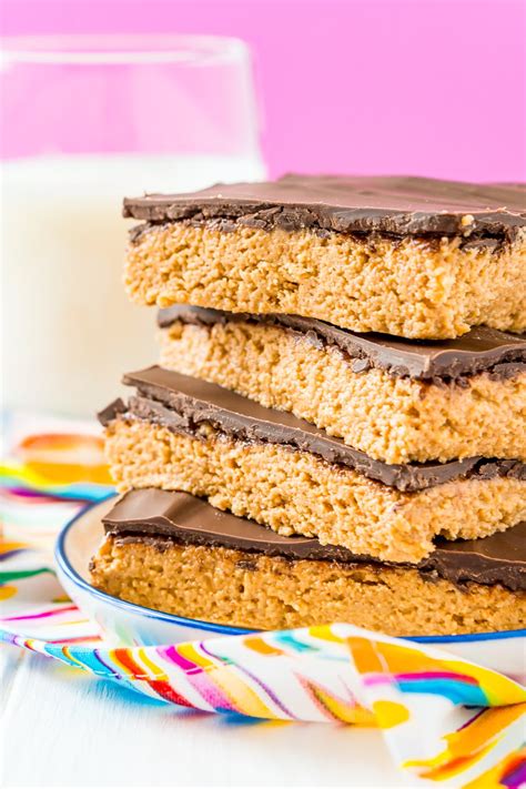 peanut-butter-bars-recipe-5-ingredients-sugar-and-soul image