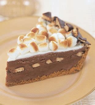 smores-ice-cream-pie-with-warm-milk-chocolate-sauce image